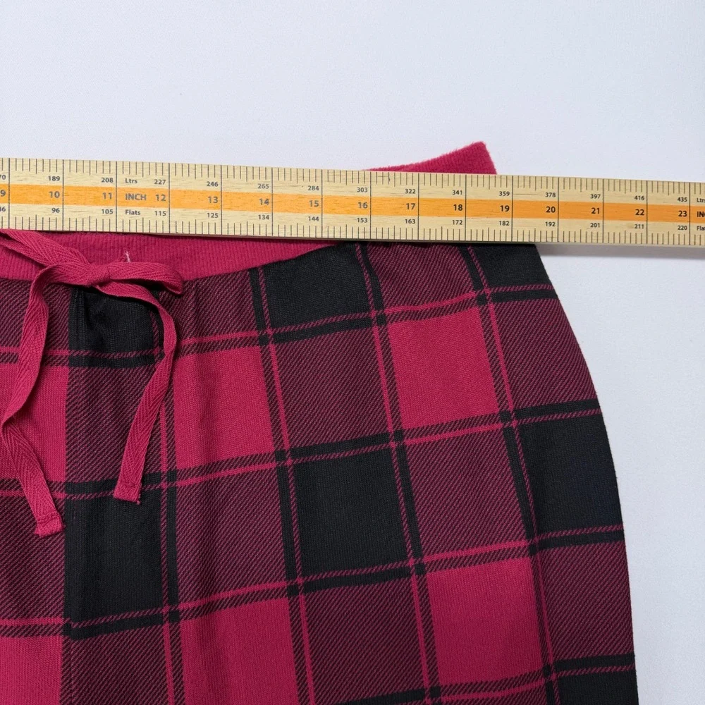 Sonoma Goods for Life Mens XXL Red Black Buffalo Plaid Pajama Jogger Pants NEW